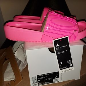 Size 7 Womens Jordan Nola Slide pink brand new in box